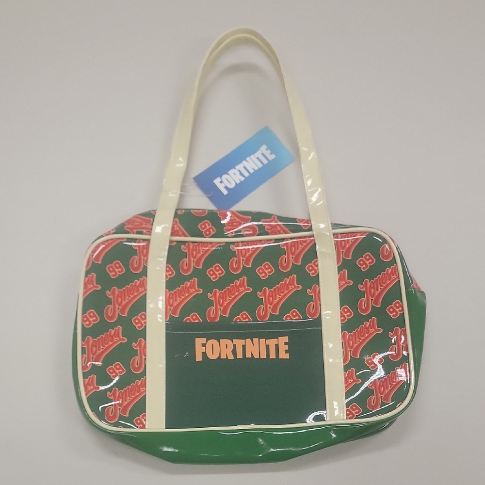 Fortnite Green and Cream Tote Bag